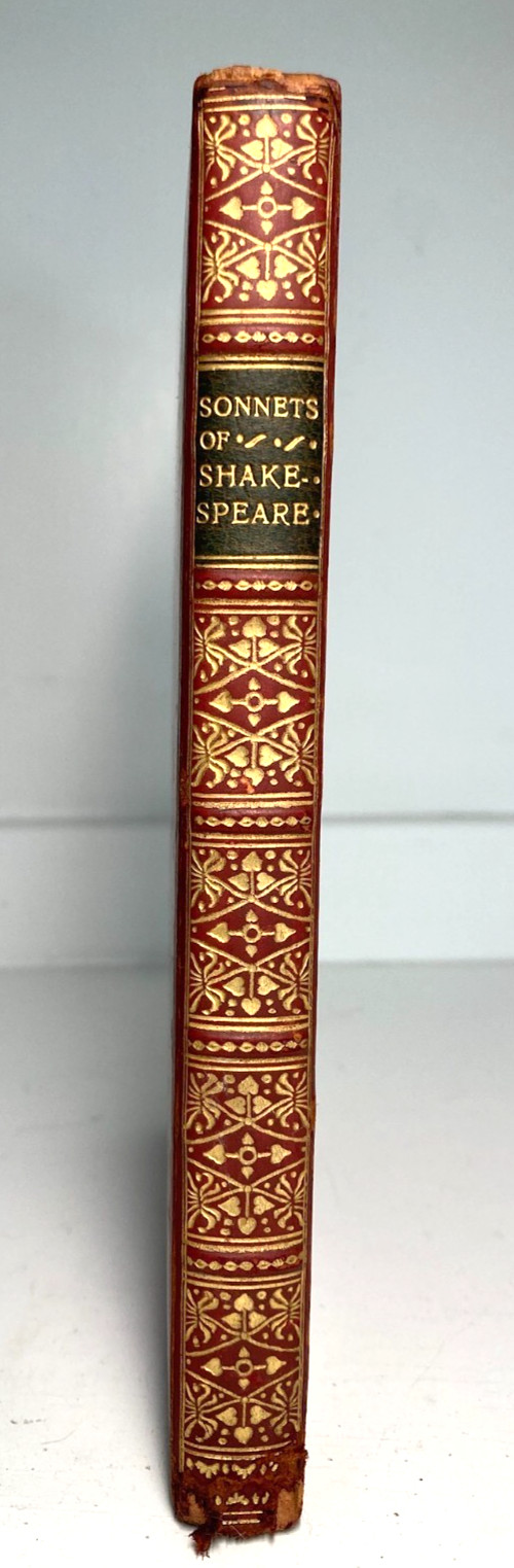 1928 Shakespeare SONNETS Bayntun Riviere Leather Binding Gilt Arms