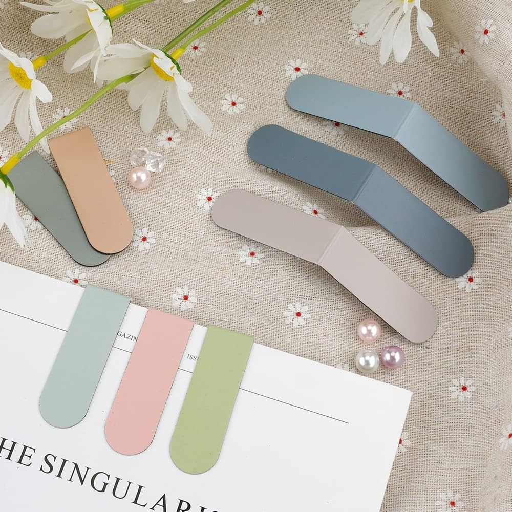 15PCS Magnetic Bookmarks for Students, Adults, and Kids in Solid Colors