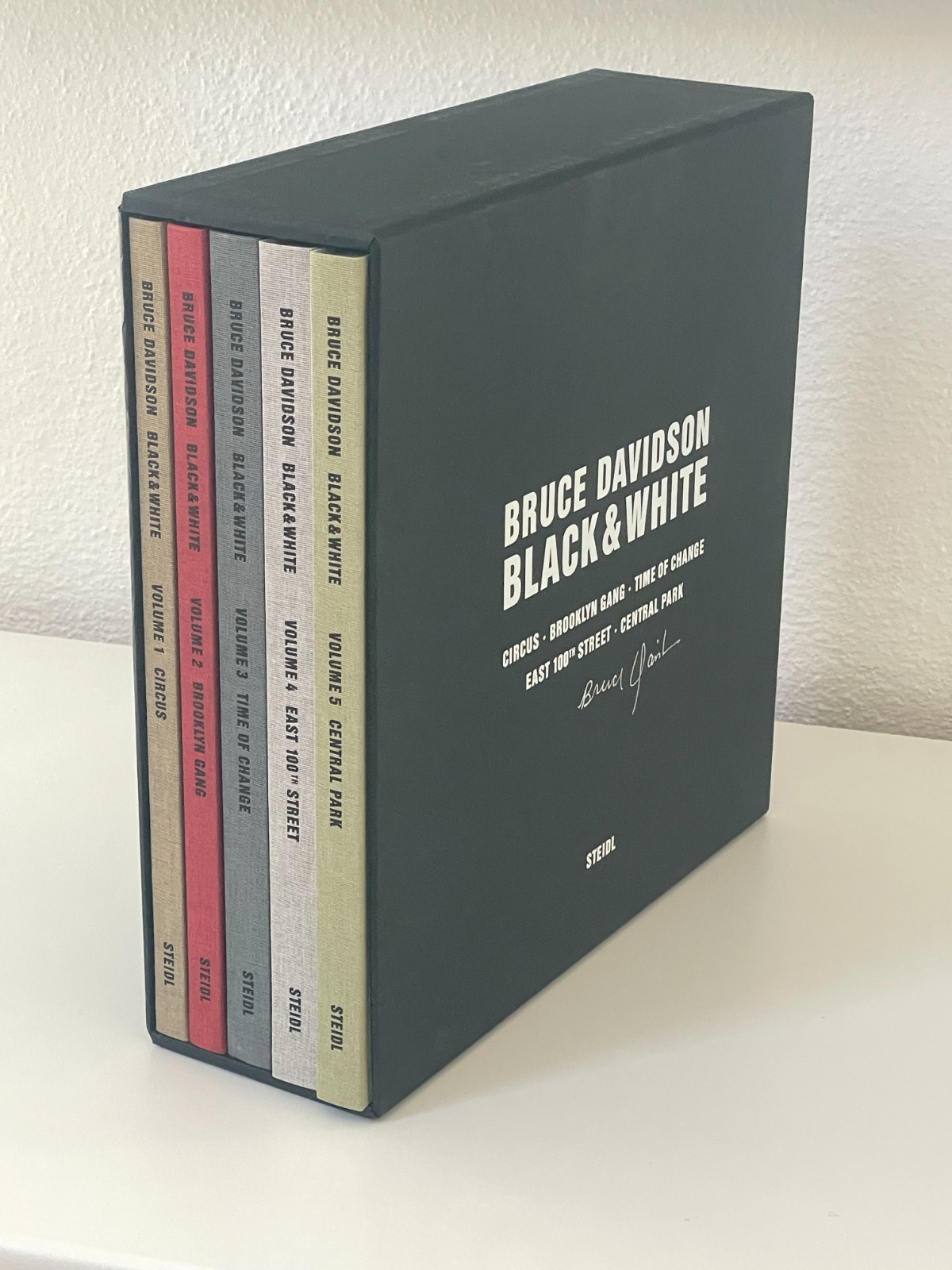 Bruce Davidson’s Black & White new signed on slipcase and in Volume 1