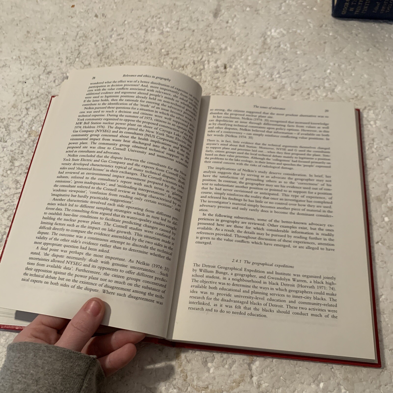 Relevance and Ethics in Geography by Bruce Mitchell & Dianne Draper 1982 HC/1st