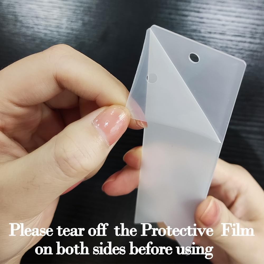 Acrylic Blank Bookmark, 30Pcs Clear Craft Book Markers with 36Pcs Colorful Ta…