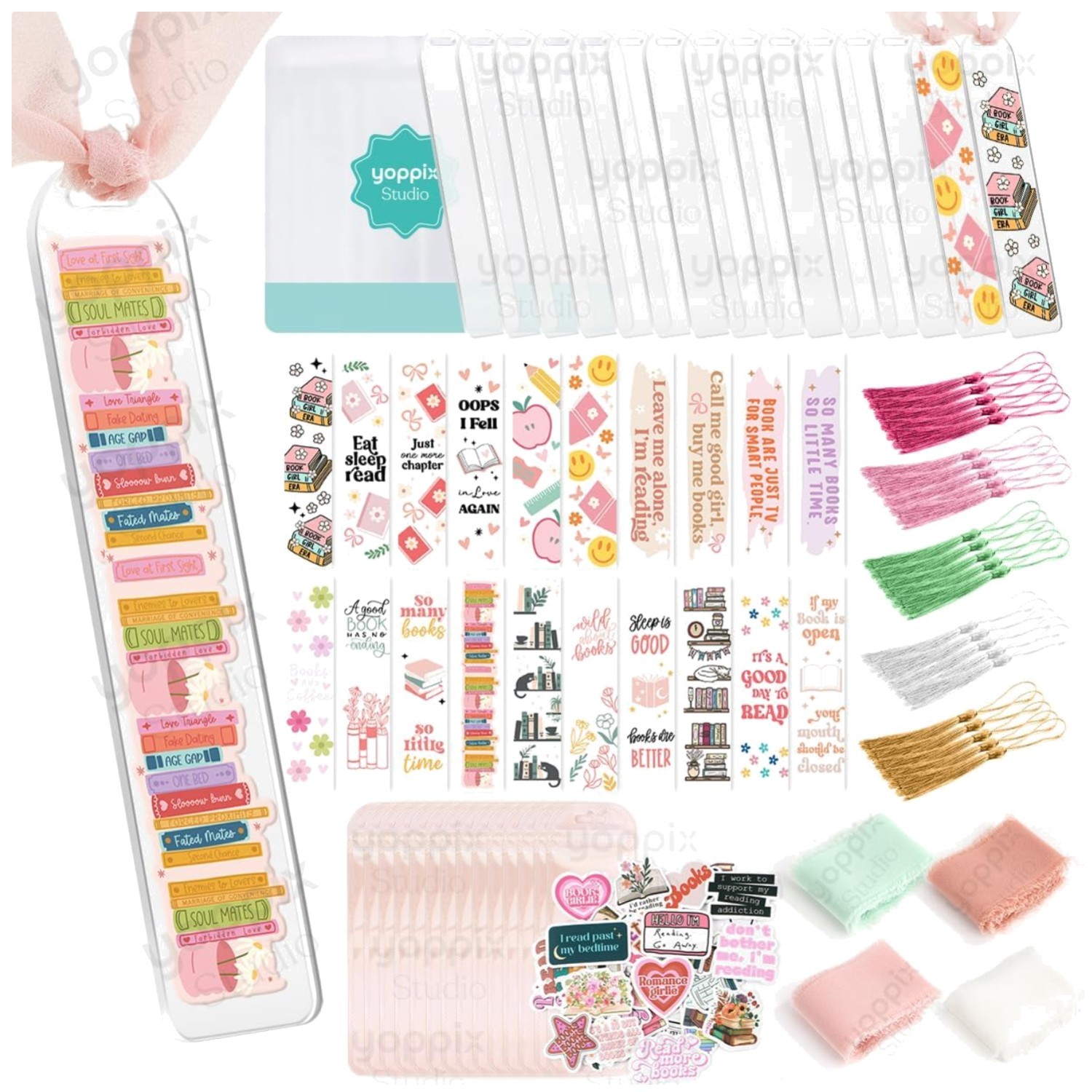 180 Pcs Acrylic Bookmark Blanks Kit – DIY Crafts Gift