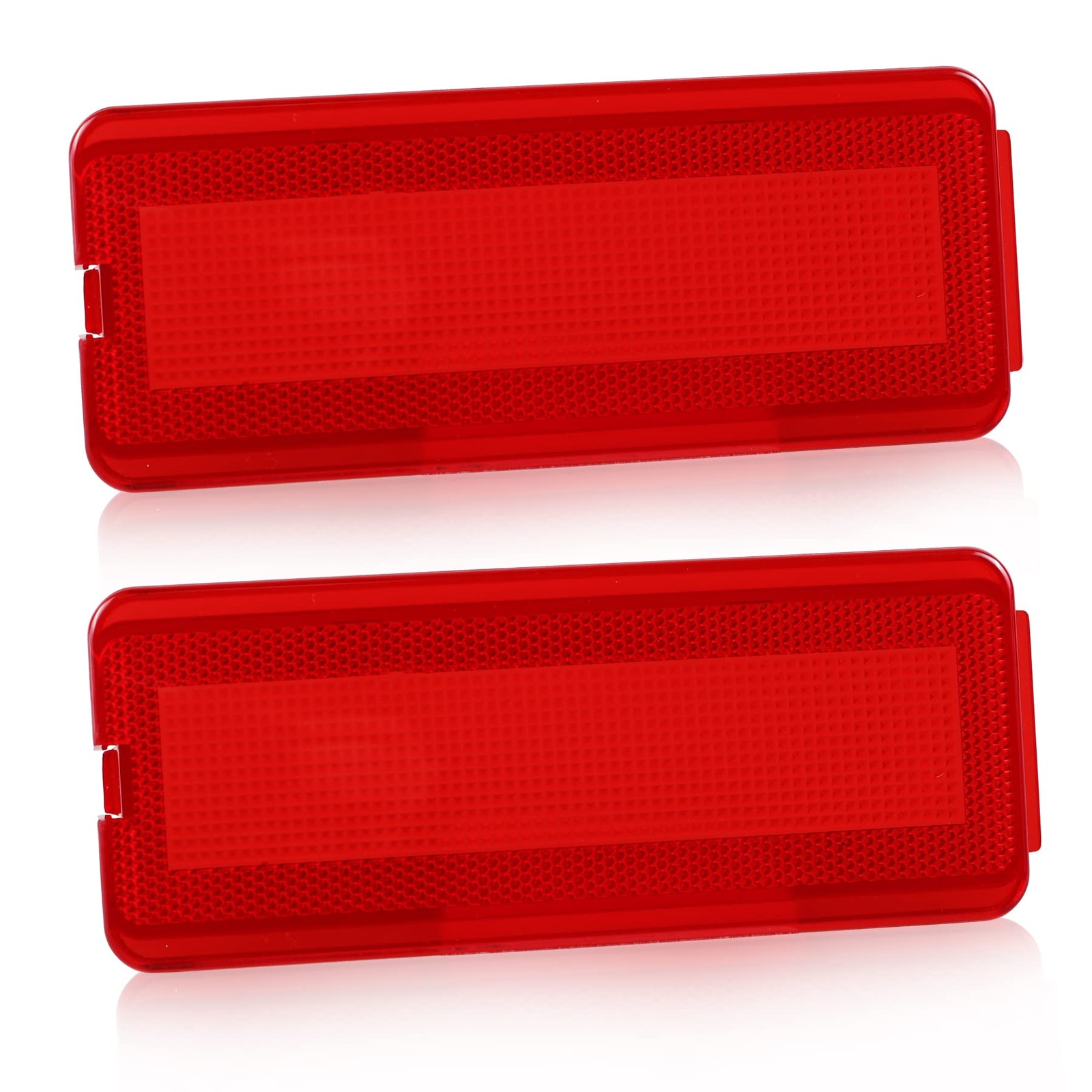 Interior Door Reflectors Red Front & Rear Reflector Light Cover with Ford Exc…