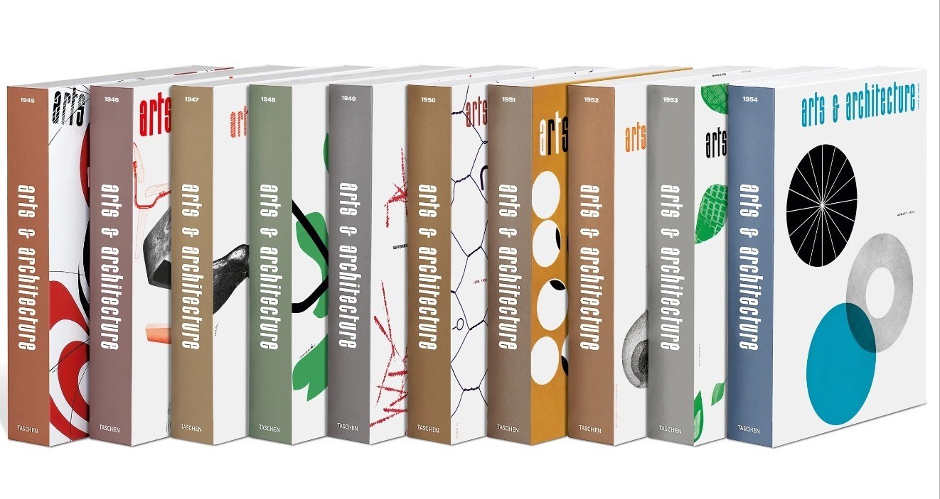 TASCHEN Arts & Architecture 1945-54: The Complete Reprint, 10 years in 10 boxes