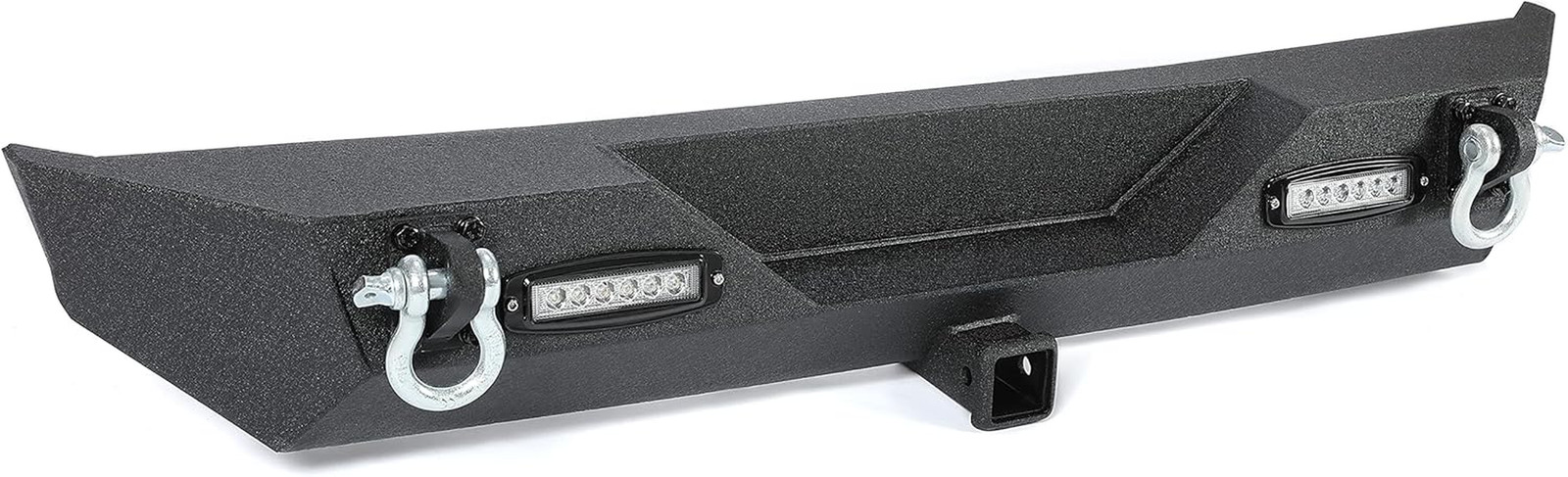 Front & Rear Bumper Compatible with 1986-2006 Jeep Wrangler TJ YJ W/2 40W LED Li