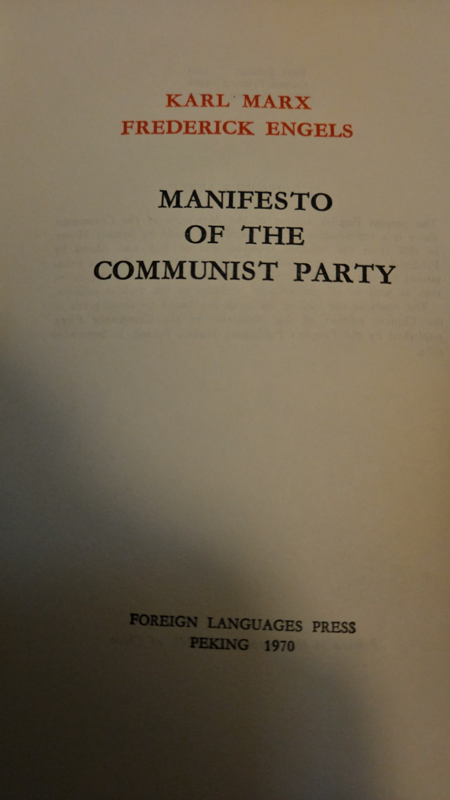 Seven “Communist Classics” by Marx, Engles, Lenin, Stalin, Mao. Only $9.88/book.