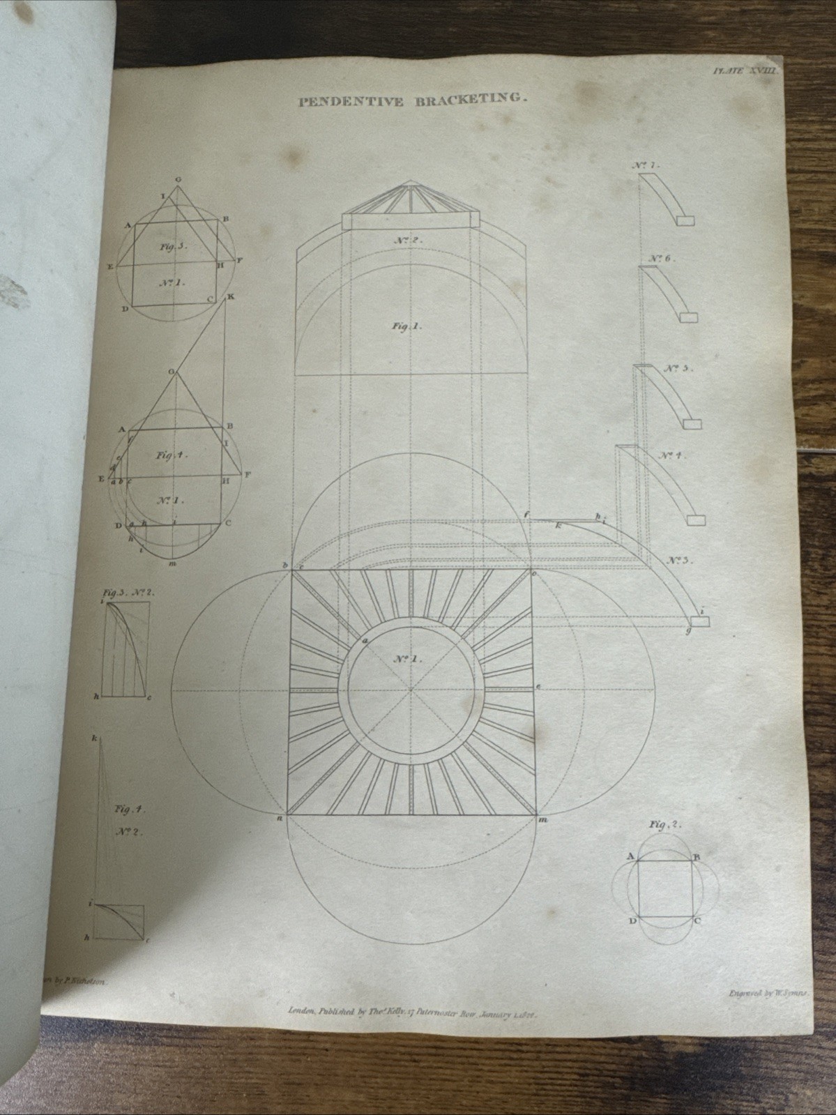 1823 THE NEW PRACTICAL BUILDER & WORKMANS COMPANION~P. NICHOLSON~TEXT & PLATES