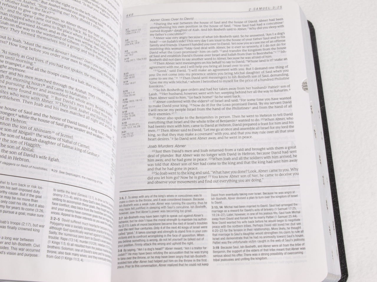Zondervan NIV Life Application Study Bible Indexed Black Leather 1984 2011 USA
