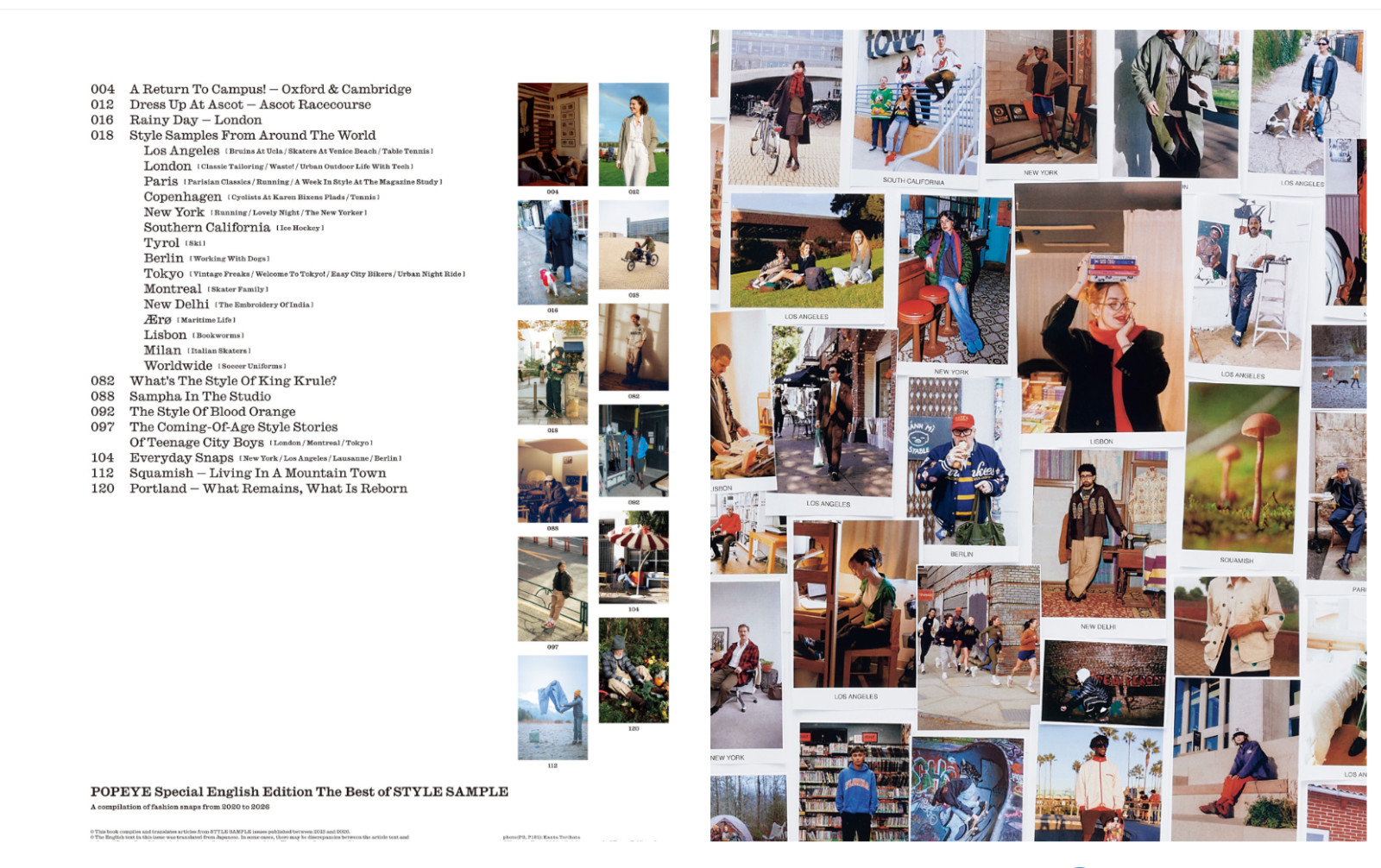 POPEYE Special English Edition The Best of STYLE SAMPLE Japan Magazine NEW 2026