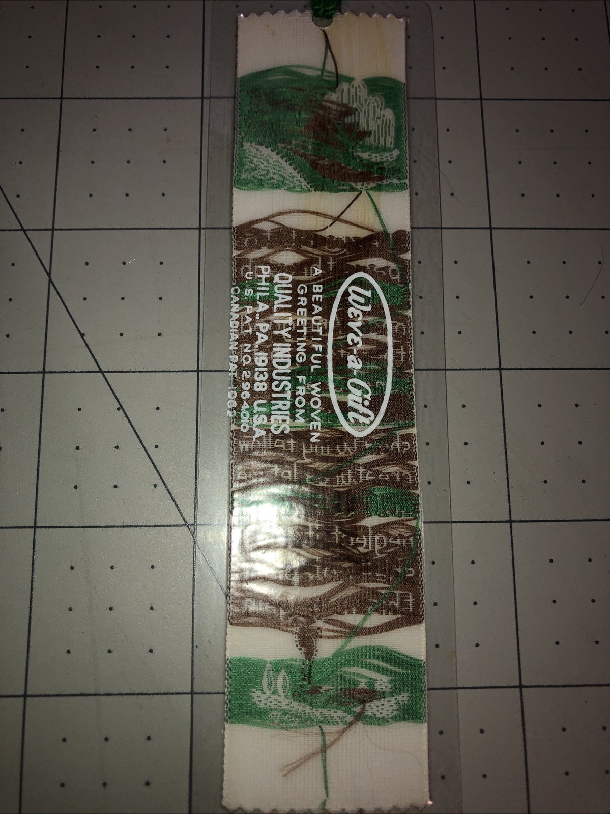 Weve-A-Gift Lovely Bookmark .. “shall not pass this way again” VINTAGE Polyester