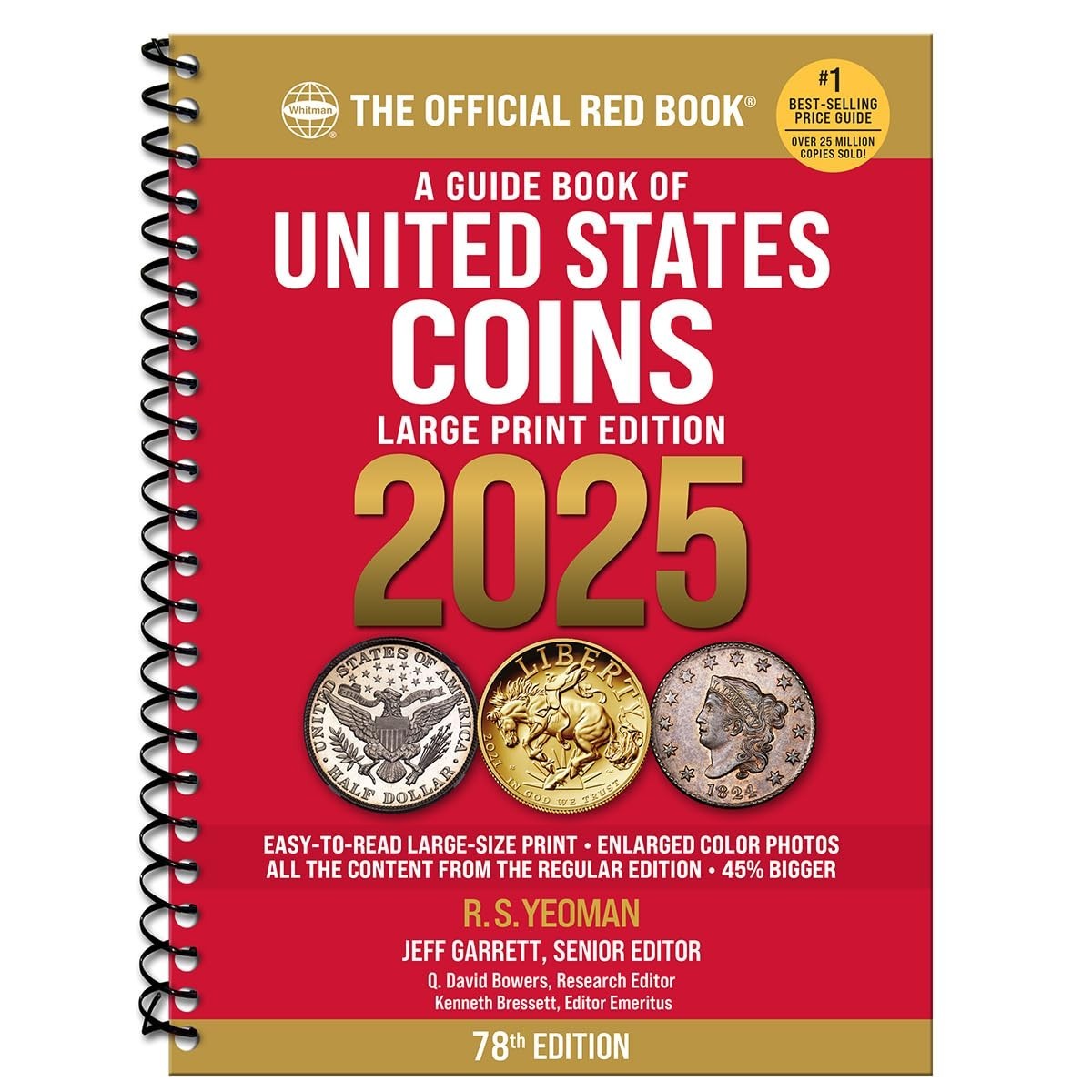 Official Red Book: A Guide Book of United States Coins 2025 Large Print Edition