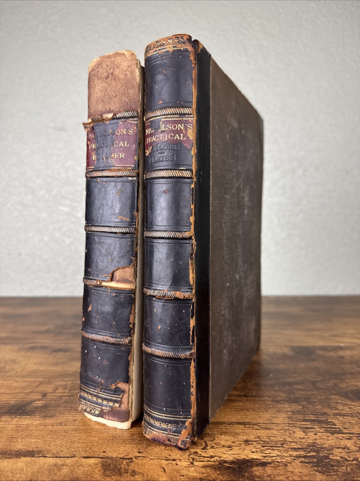 1823 THE NEW PRACTICAL BUILDER & WORKMANS COMPANION~P. NICHOLSON~TEXT & PLATES