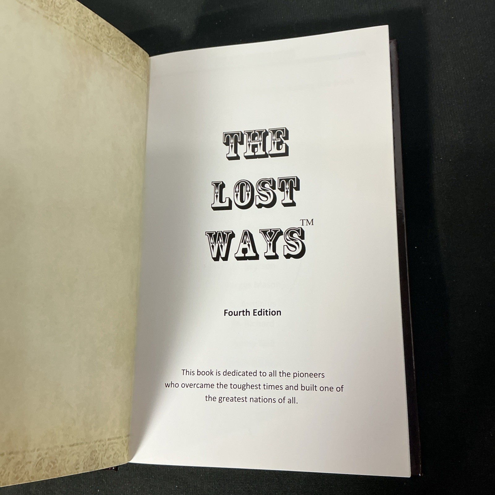 The Lost Ways (HardCover special edition)