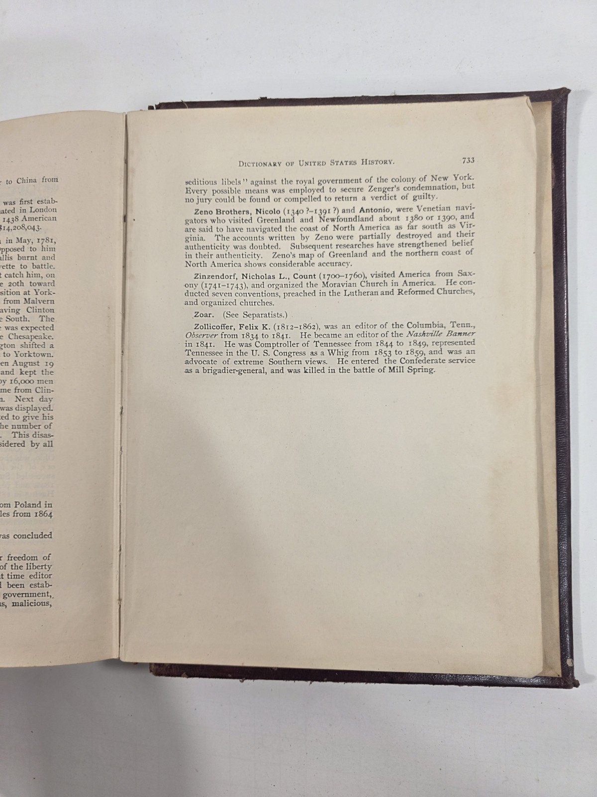 Dictionary Of United States History 1897 By J Franklin Jameson