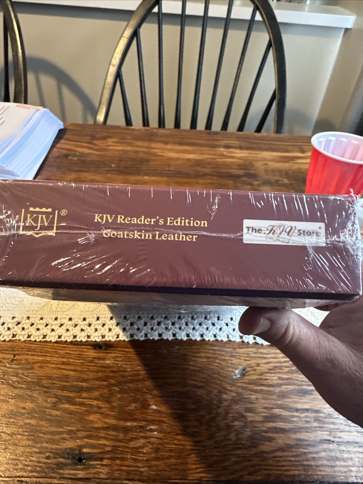 KJV Store Readers Edition Bible With Sacred Syntax Black Goatskin Brand New!