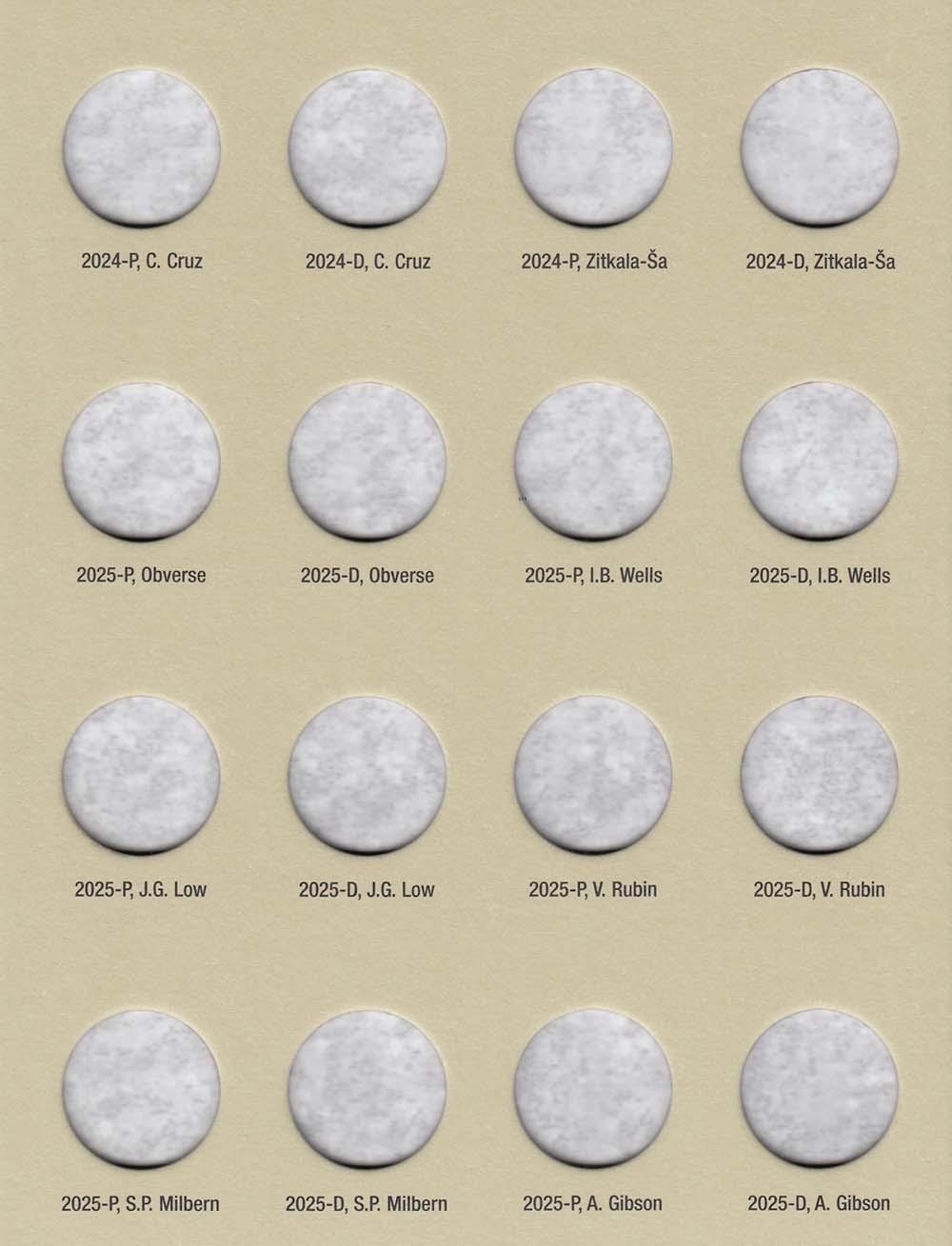 New Harris Folder For American Women Quarter Coin 2022-2025 P&D Mini Album