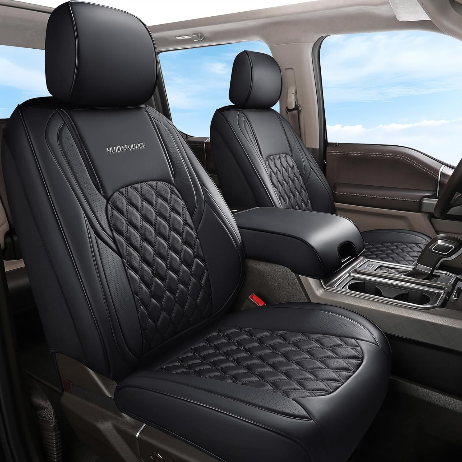 Dodge Ram Seat Covers, Front & Rear Pickup Truck Leather Seat Cover Fit for 2009