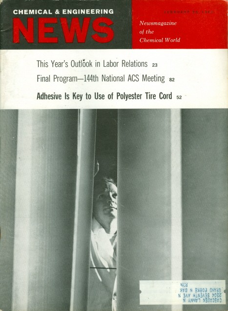1963 Chemical & Engineering News Magazine: Polyester Tire Cord Fabric