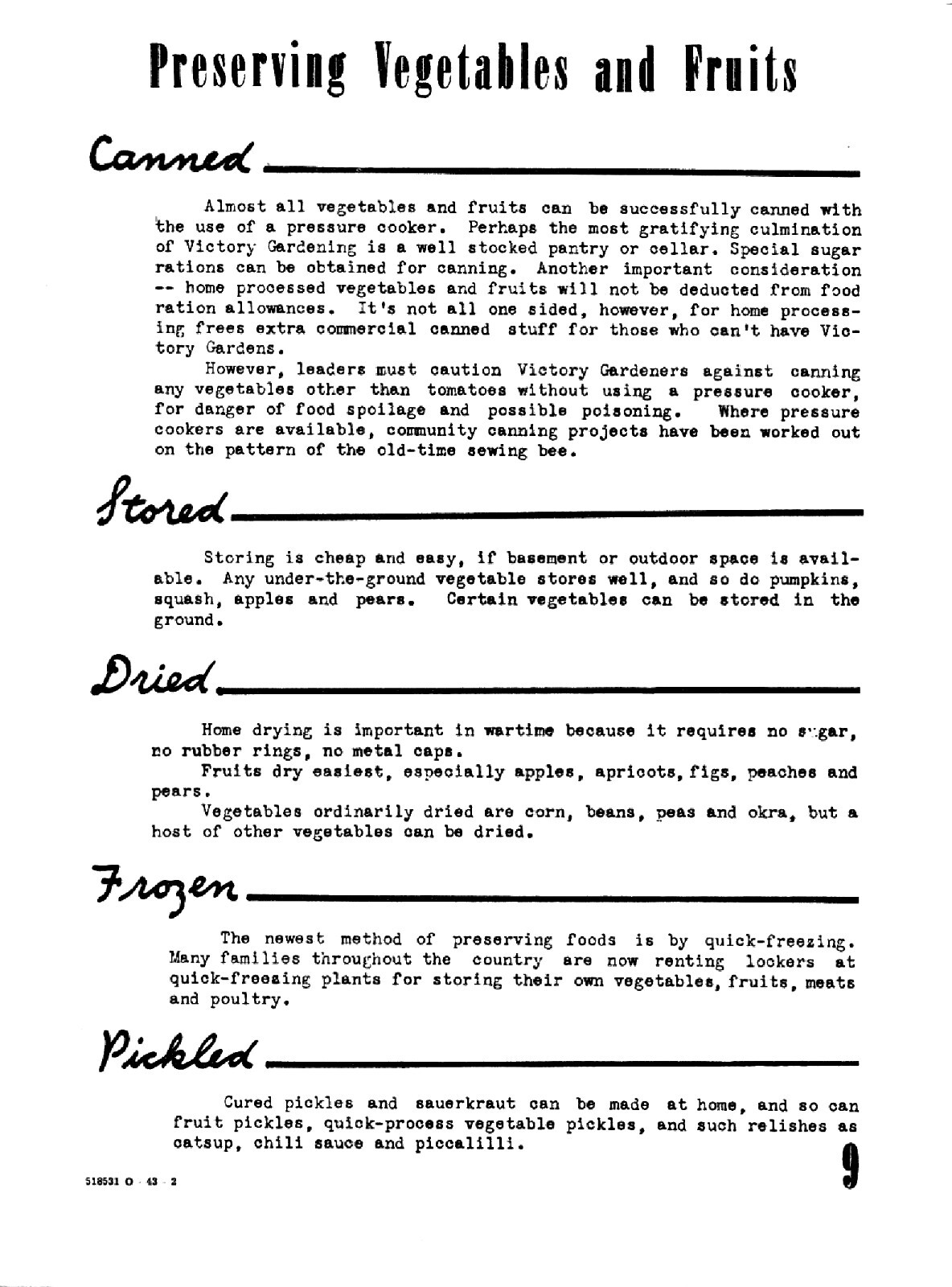 1943 Victory Garden Leader’s Handbook