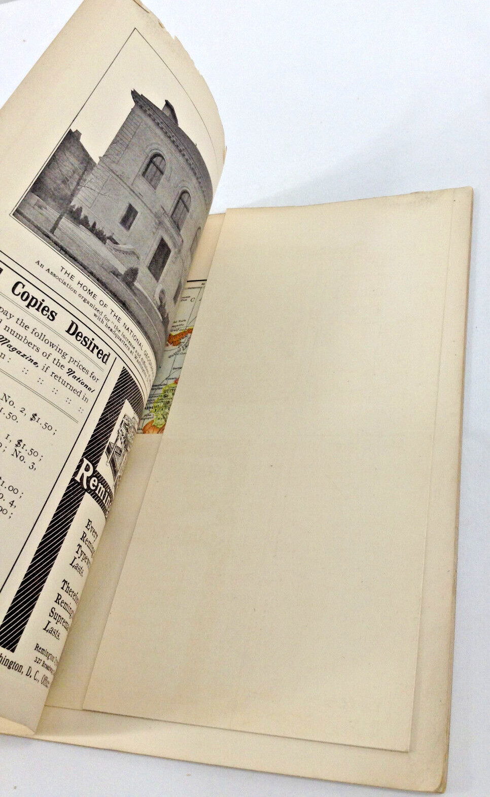 1906 August | National Geographic Magazine | Front & Rear Cover Detached | Map
