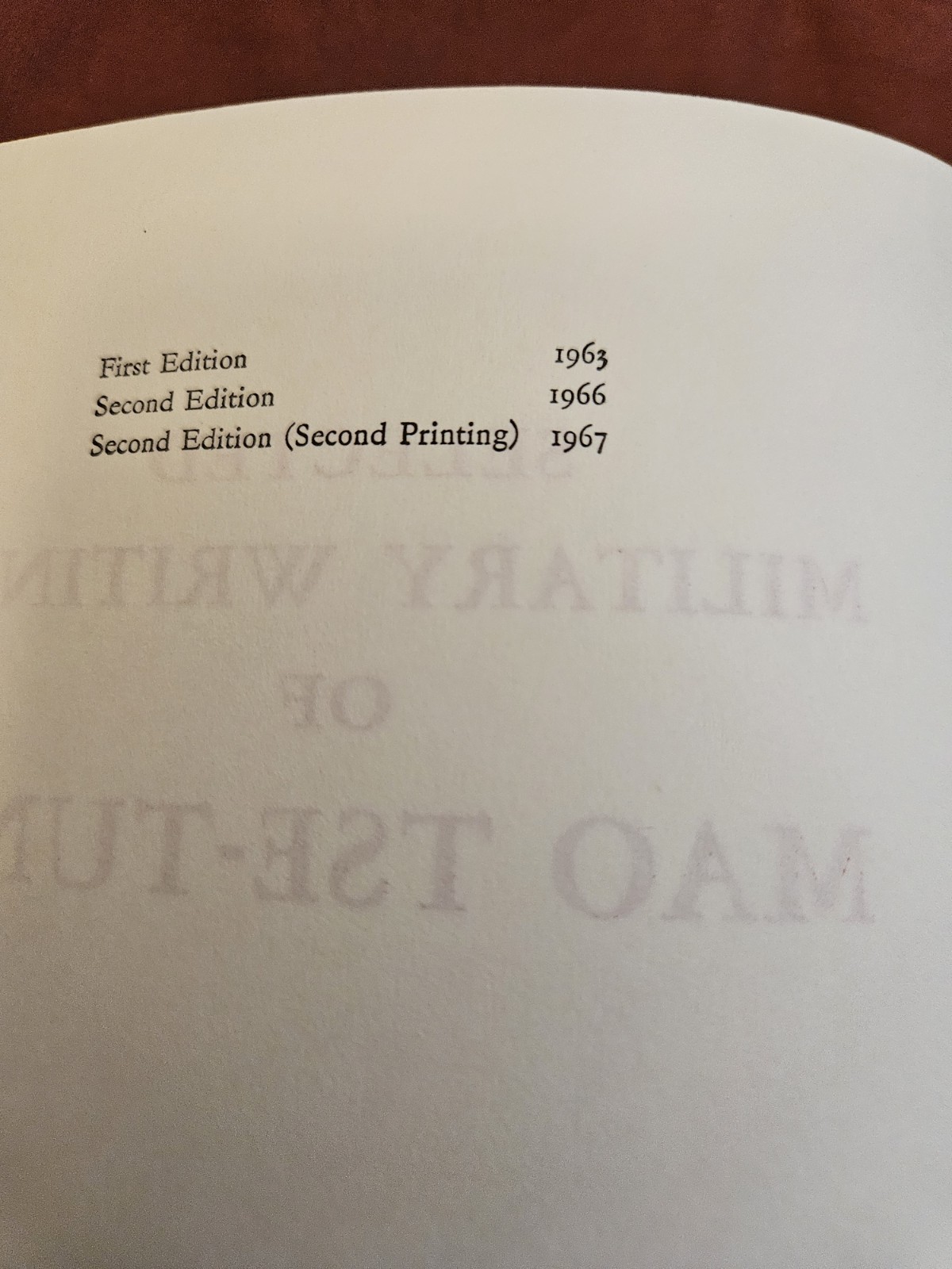 SELECTED MILITARY WRITINGS OF MAO TSE-TUNG in Orig. Slipcase, MINT CONDITION