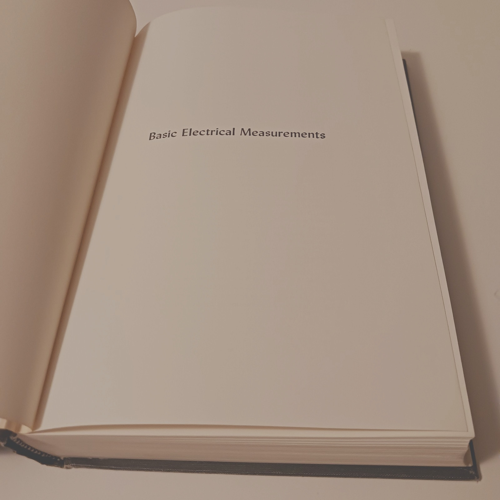 Basic Electrical Measurements 2nd Ed Hardcover Melville Stout Prentice Hall 1962