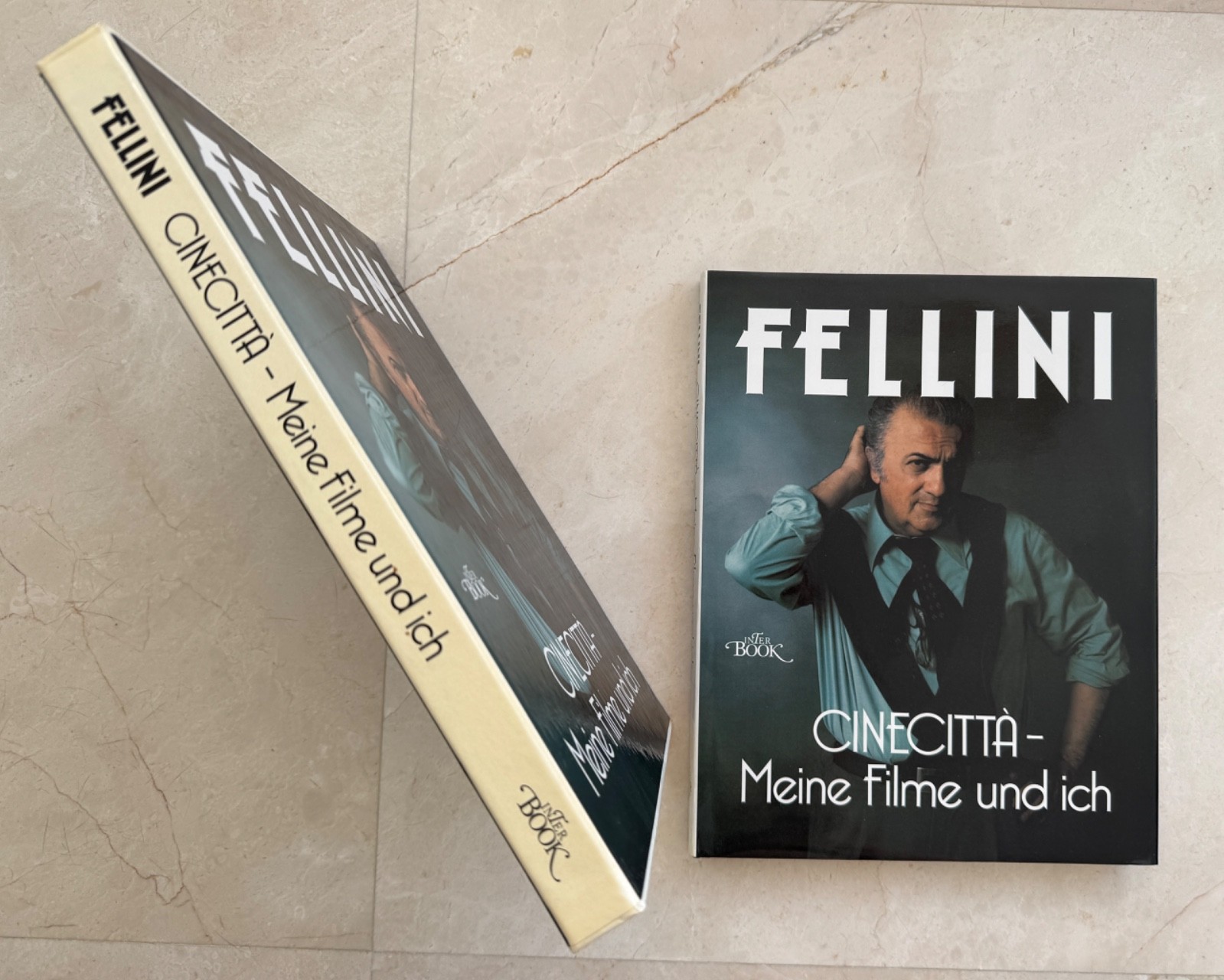 FELLINI Cinecittá – Meine Filme und ich GERMAN BOOK MINT cardboard slip-on cover