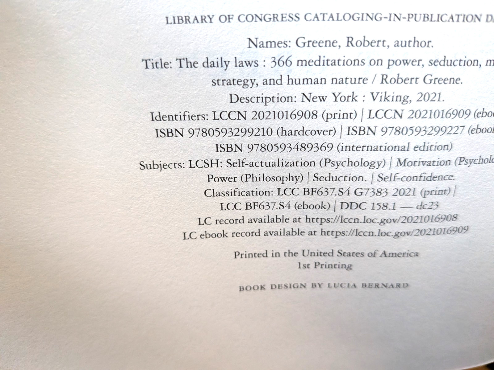 ONLY SET IN THE WORLD The 48 Laws of Power Robert Greene First Edition 1st Print
