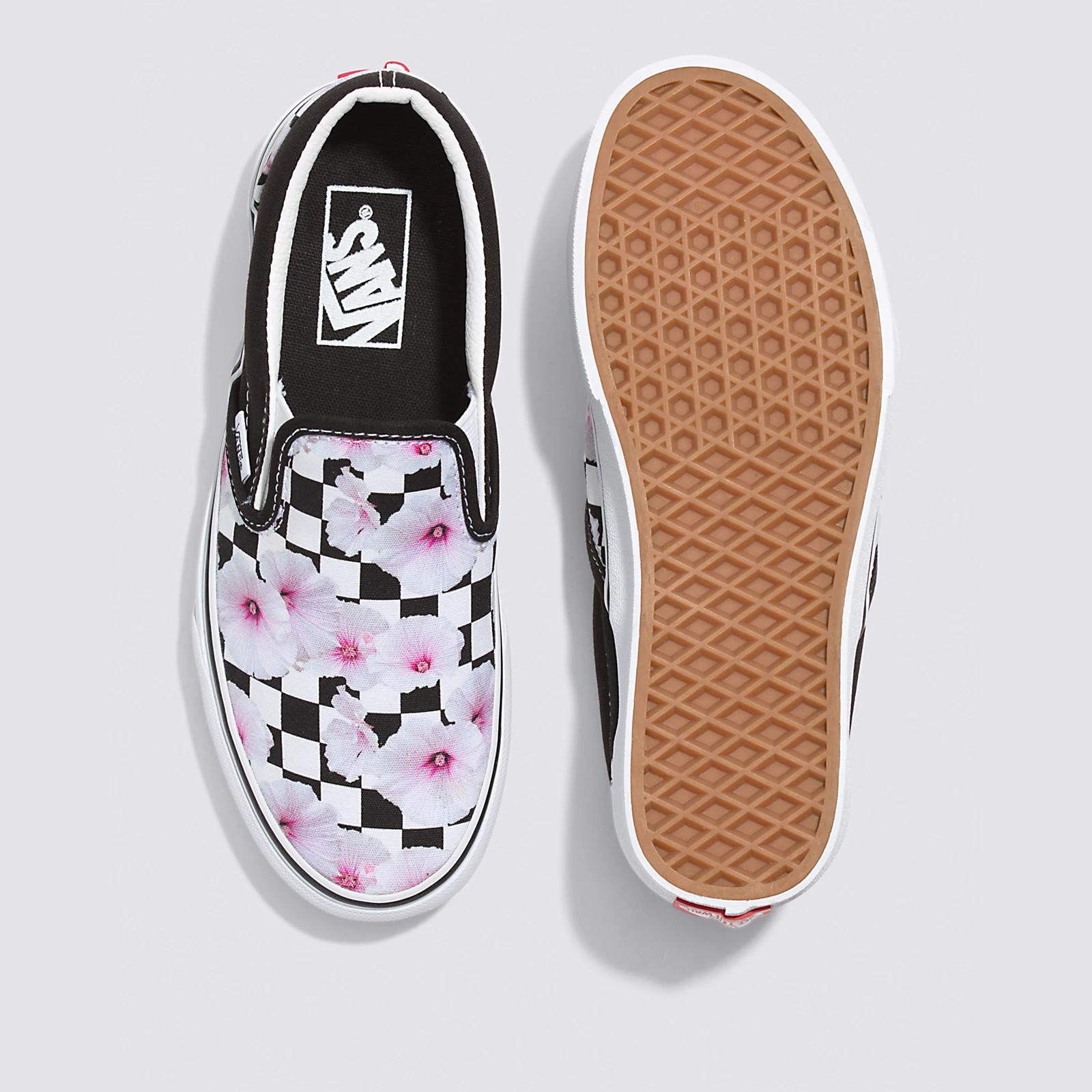 Vans Hibiscus Check Classic Slip-On Shoe Black VN0A5JLXBM8
