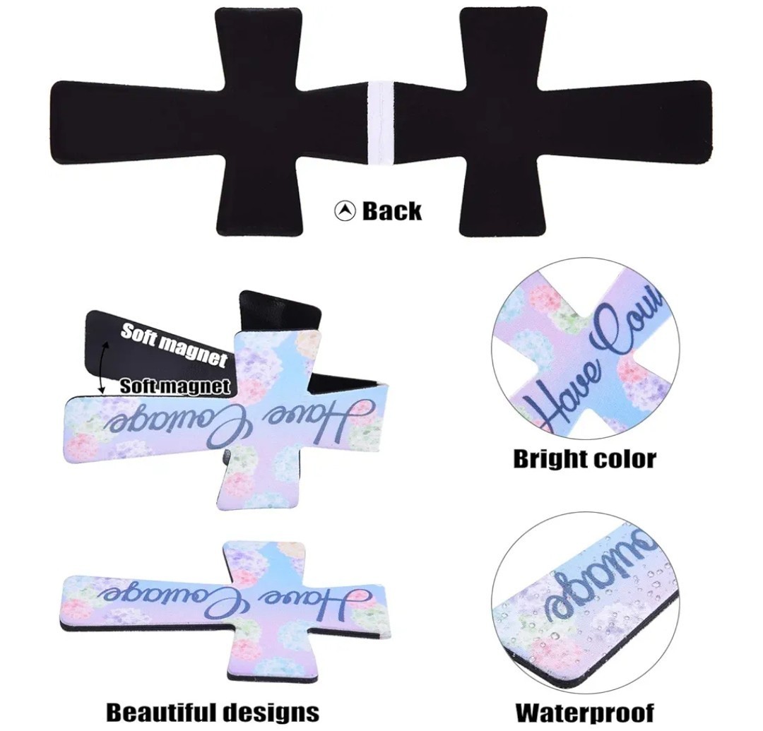 Mini magnetic cross bookmarks set of 16