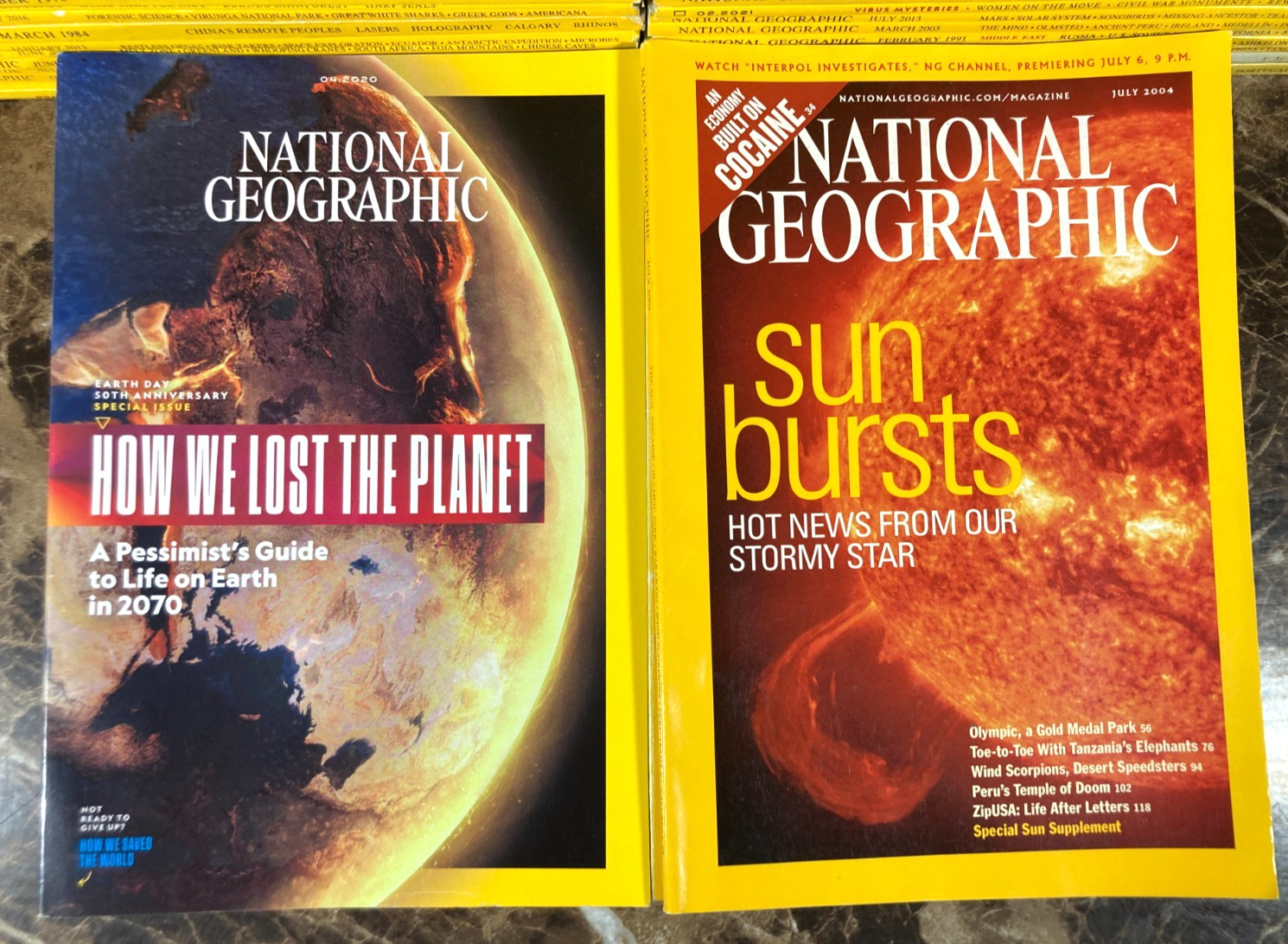 National Geographic Magazine 1968-2024 Lot of 10 Random Pick G-VG No Duplicates