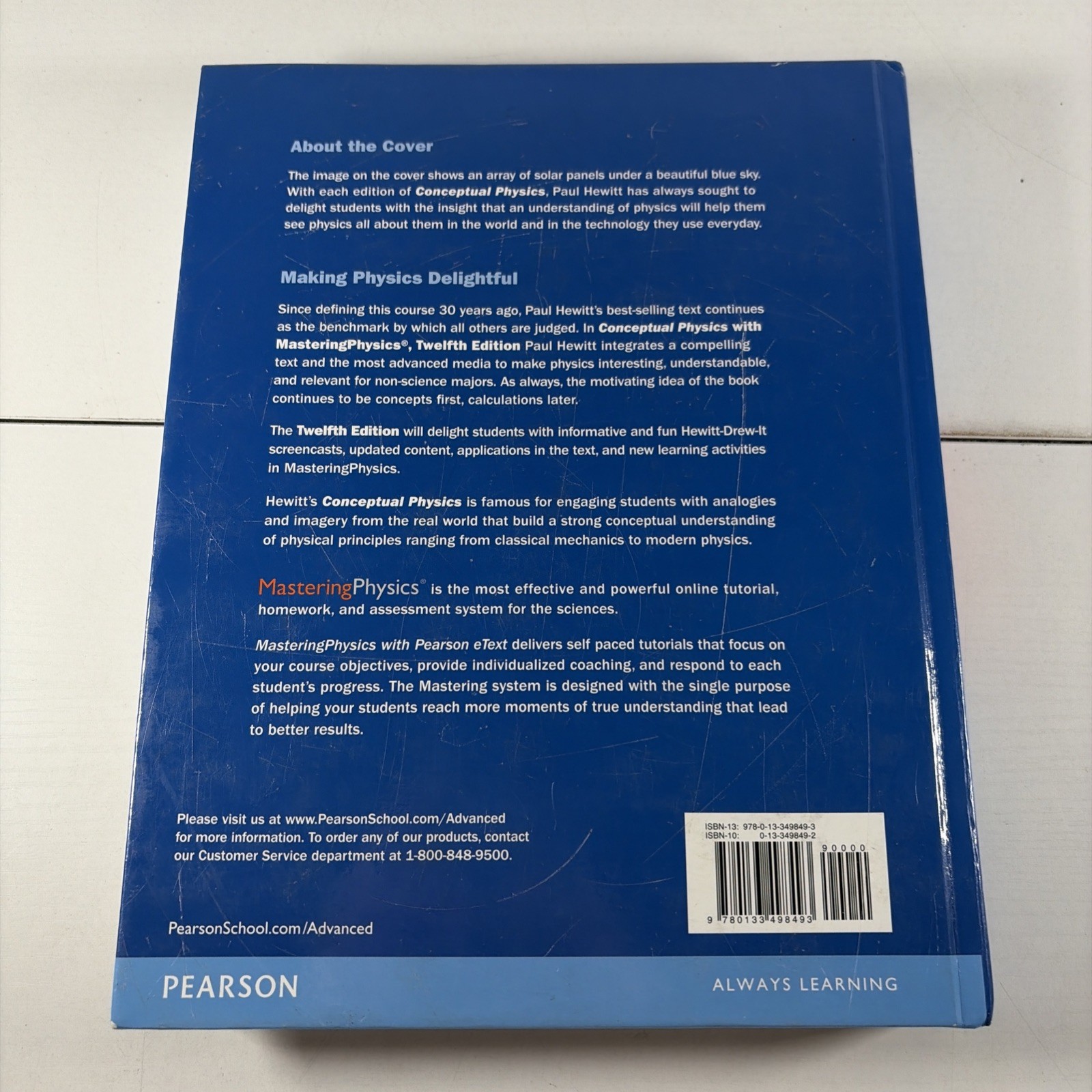 Conceptual Physics (12th Edition) – Hardcover By Hewitt, Paul G