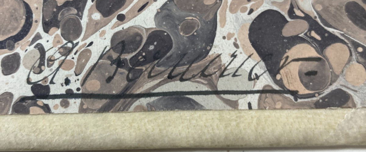 1914 WWI L’Illustration Painted Vellum Anti-German Propaganda Binding