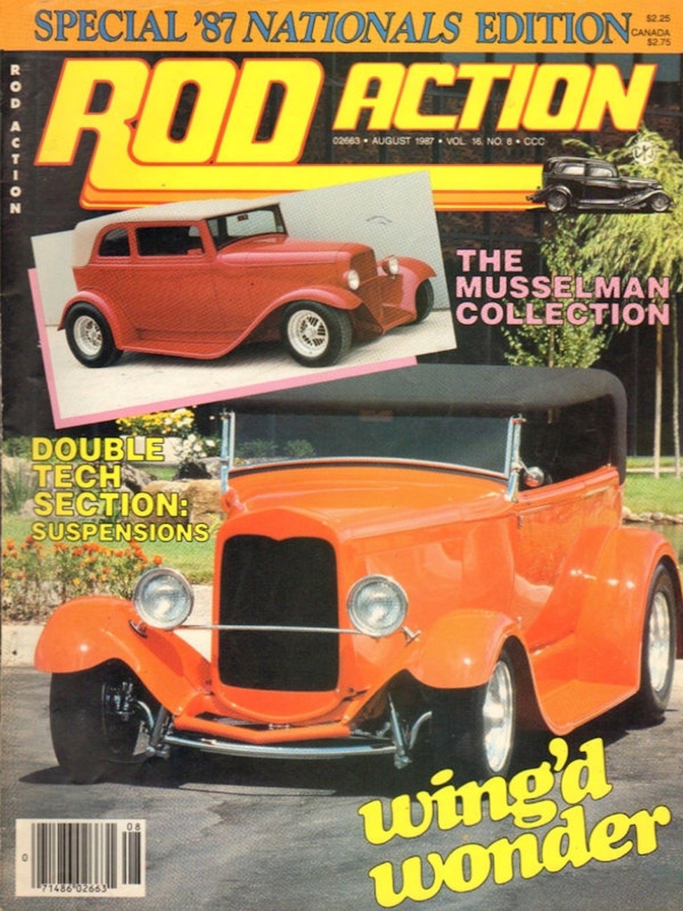 ROD ACTION 1987 AUG – FRONT & REAR END KITS, RARE DEUCE ROADSTER PICKUP