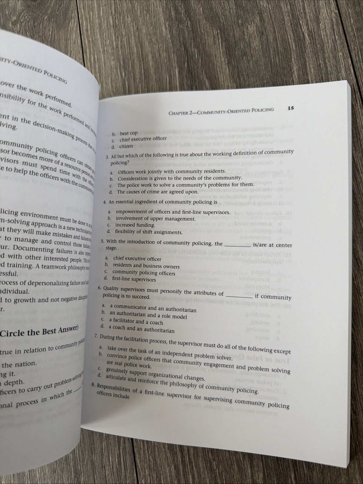 Effective Police Supervision Study Guide by Rush, Braswell & Miller 8th Edition