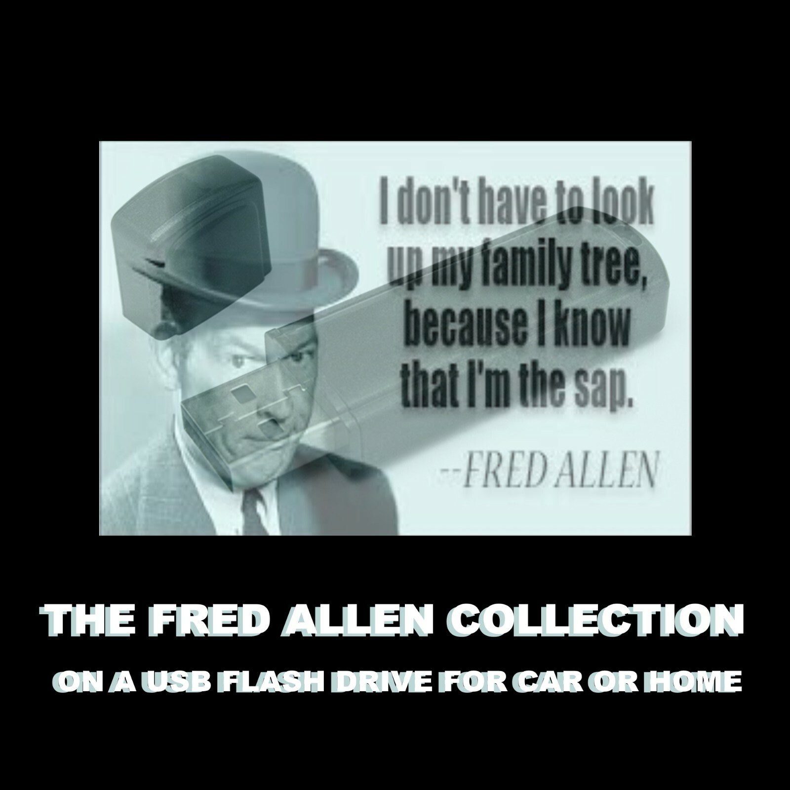 FRED ALLEN. 311 OLD TIME RADIO COMEDIES ON A USB FLASH DRIVE FOR CAR OR HOME!