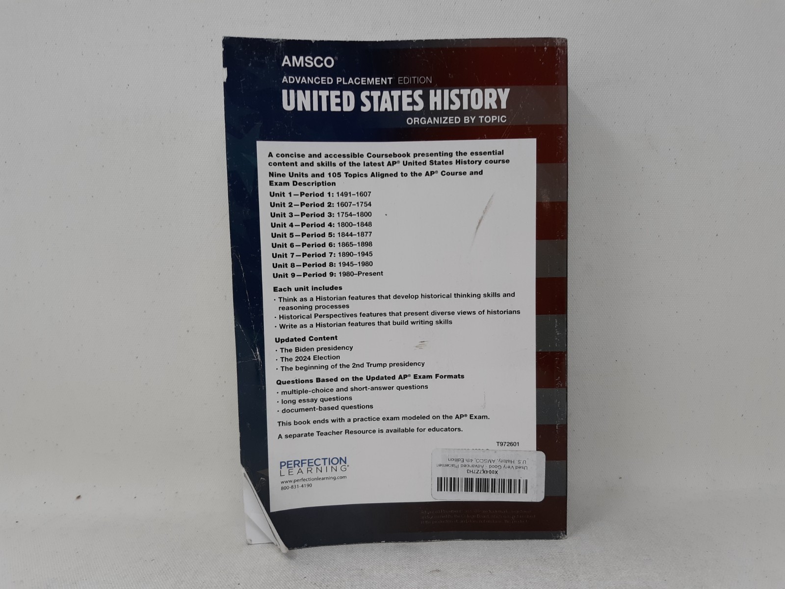 AMSCO United States History 4th Edition Advanced Placement 2026