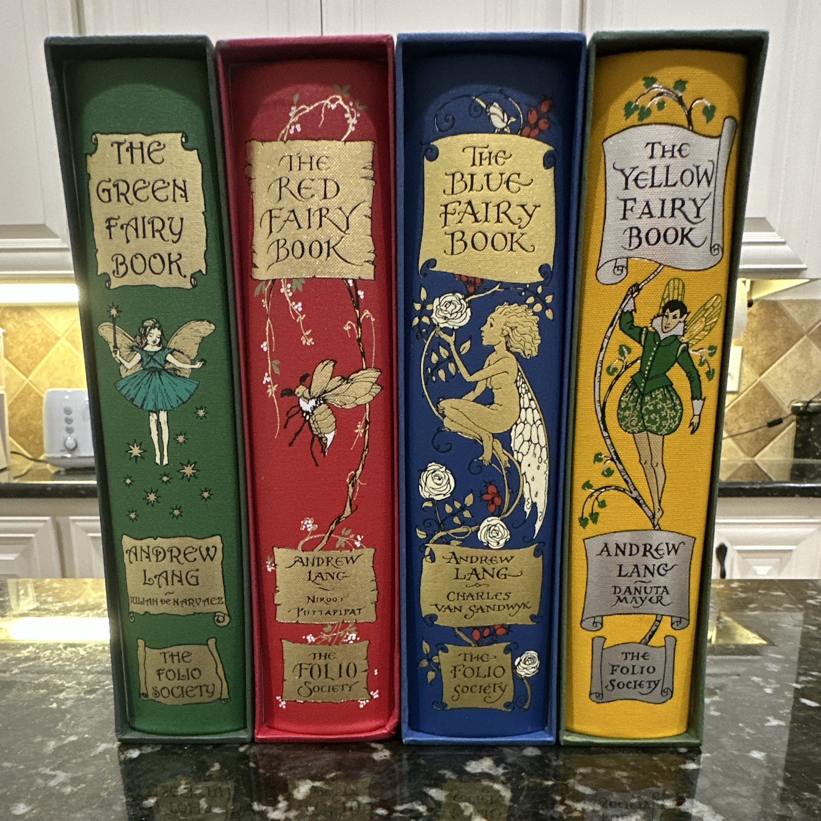 Folio Society Andrew Lang The Fairy Books Set Green Red Blue Yellow