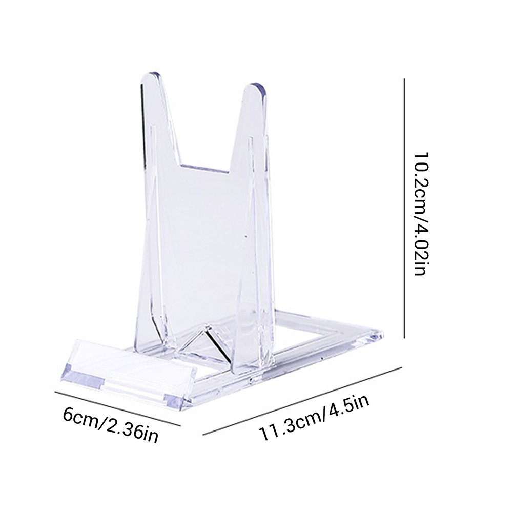2-20PCS Clear Acrylic Stand Easel for Sports Trading Cards,Photos,Plates,Phones