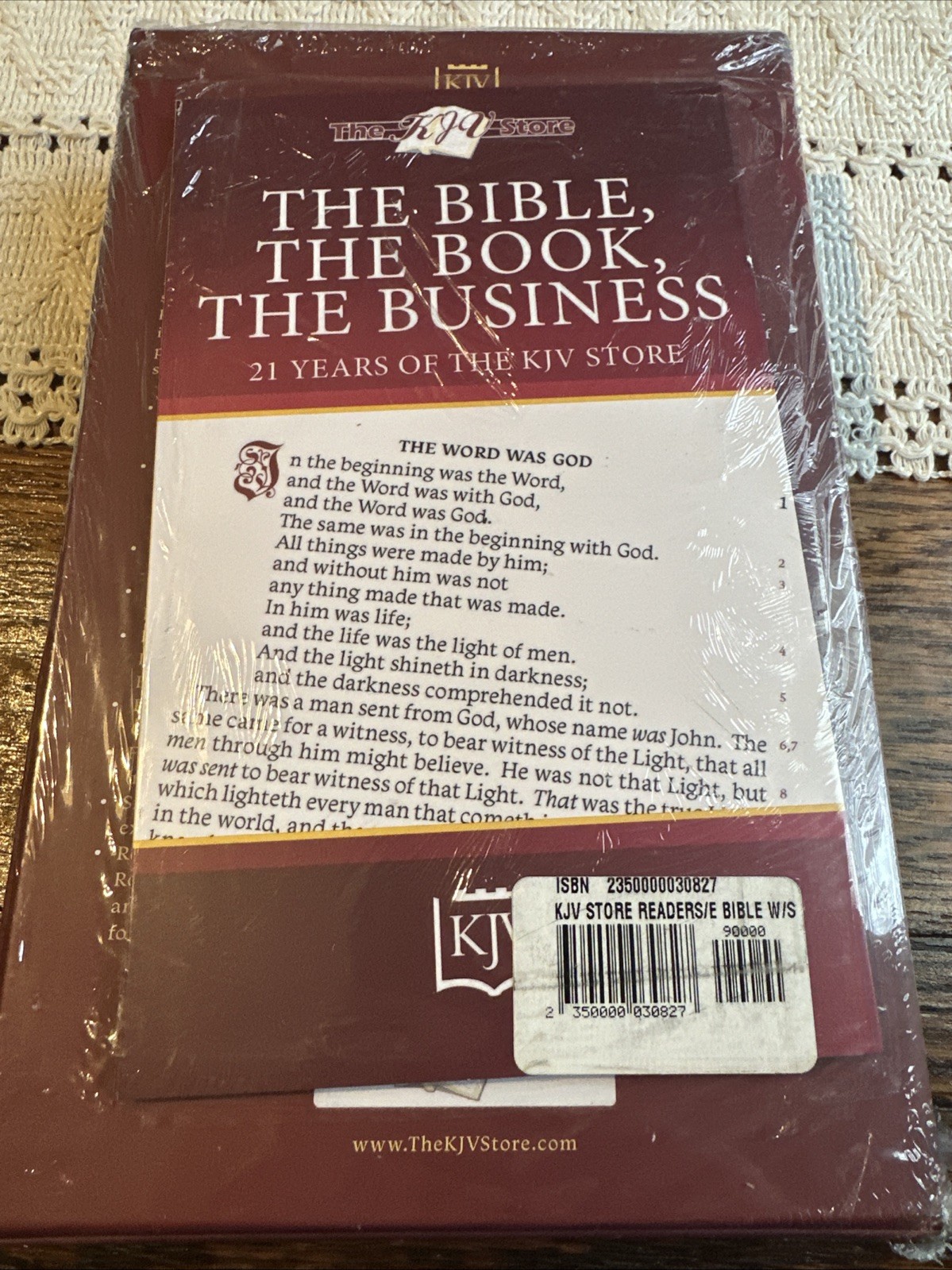 KJV Store Readers Edition Bible With Sacred Syntax Black Goatskin Brand New!