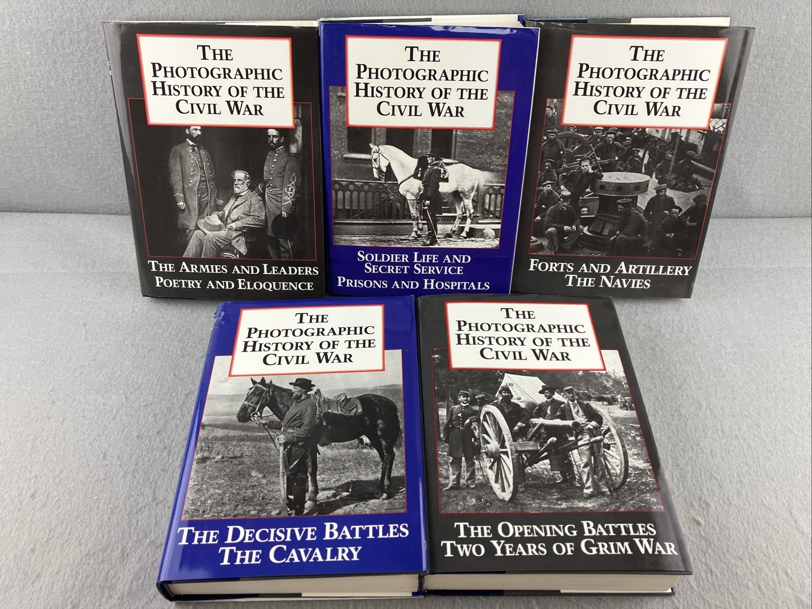 THE PHOTOGRAPHIC HISTORY OF THE CIVIL WAR 10 Vols in 5 Set Blue & Grey Press