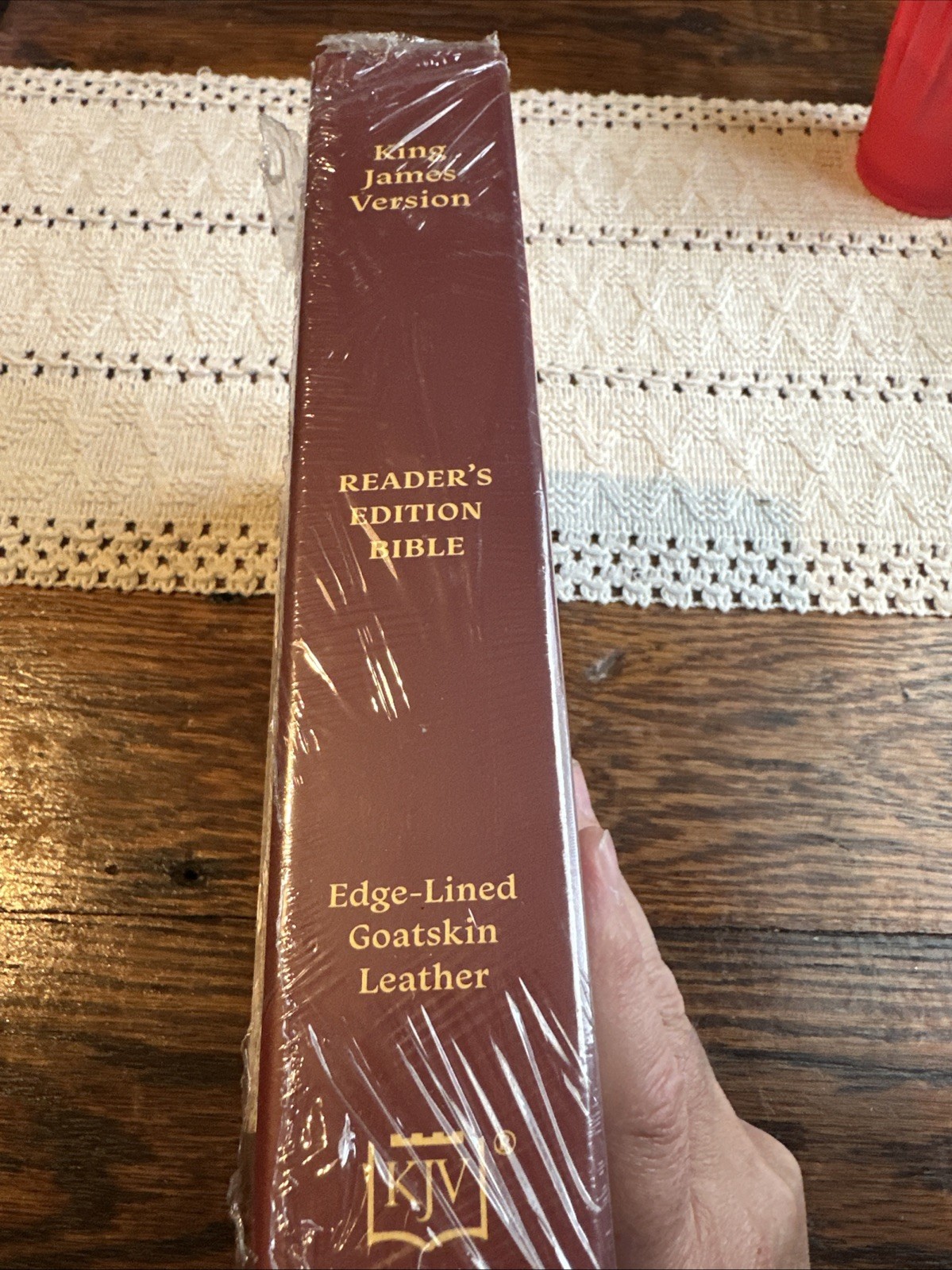 KJV Store Readers Edition Bible With Sacred Syntax Black Goatskin Brand New!