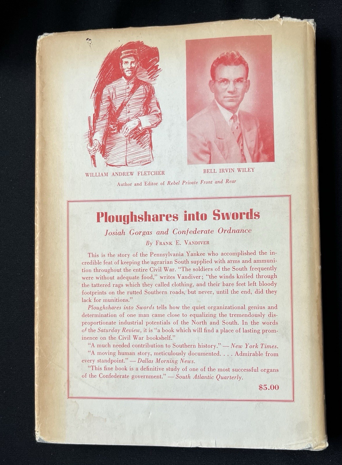 Rebel Private: Front & Rear by William A Fletcher—1st Ed/1954—HC/DJ & Illus