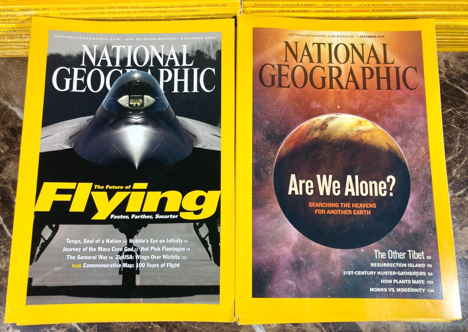 National Geographic Magazine 1968-2024 Lot of 10 Random Pick G-VG No Duplicates