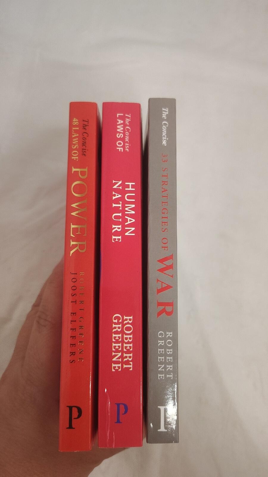 Robert Greene Concise Laws of Power Human Nature 33 Strategies of War 3 Book Lot