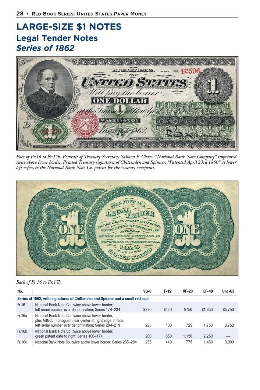 Official Red Book Guide United States Paper Money US Currency Catalog 2024 New