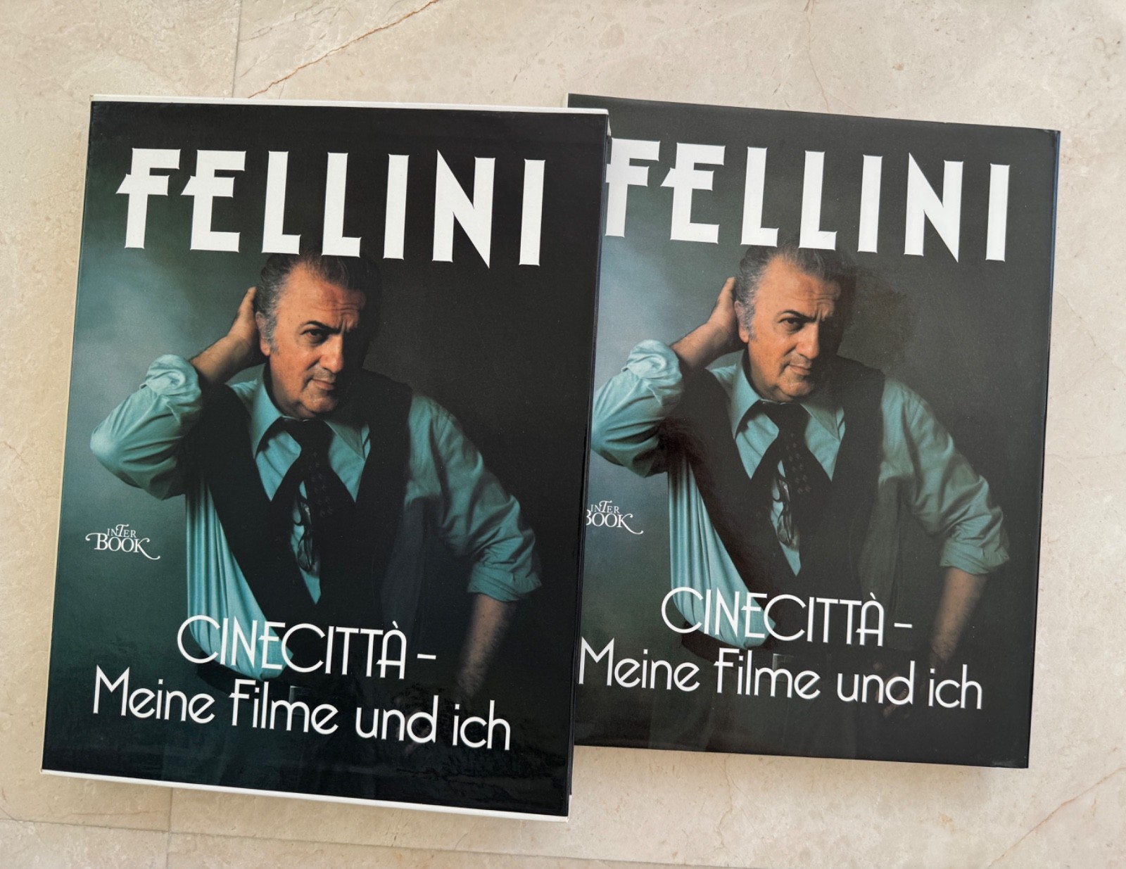 FELLINI Cinecittá – Meine Filme und ich GERMAN BOOK MINT cardboard slip-on cover