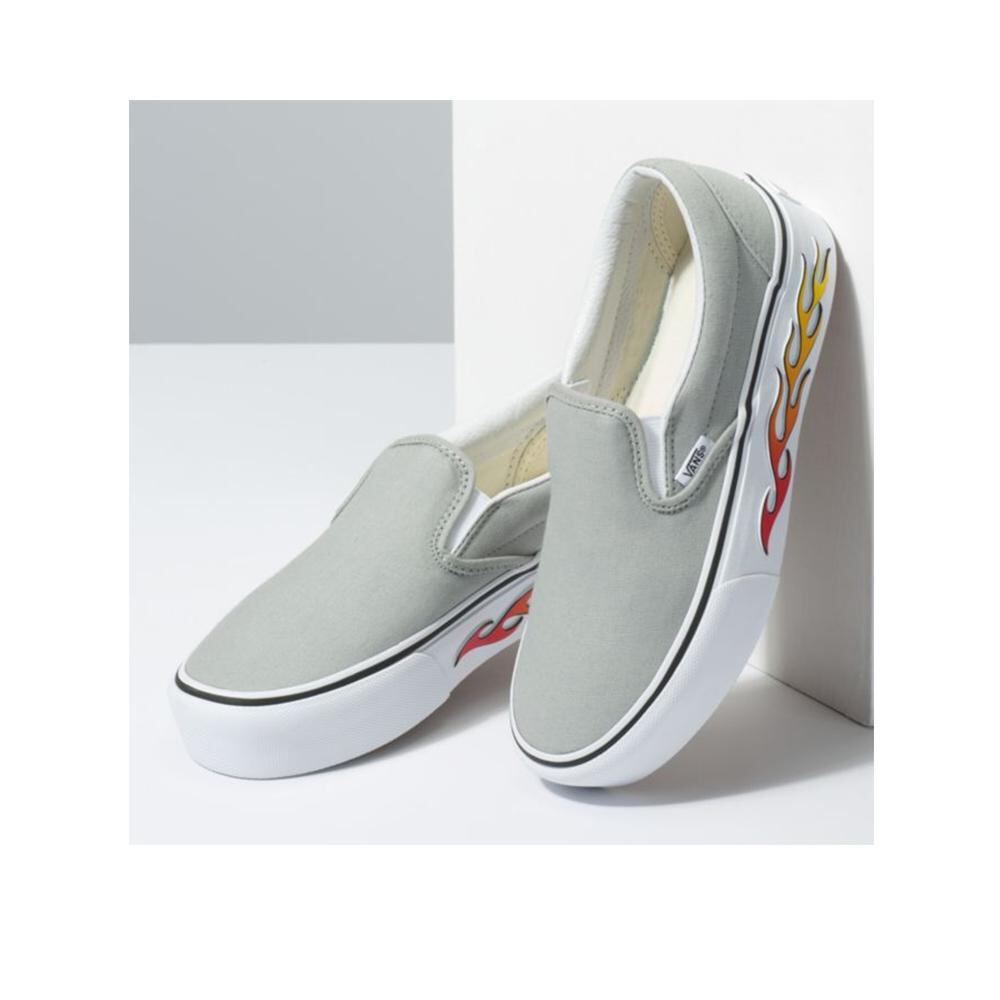Vans Ua Slip-On Platform Sidewall Flame Belgian Block VN0A3JEZVN5