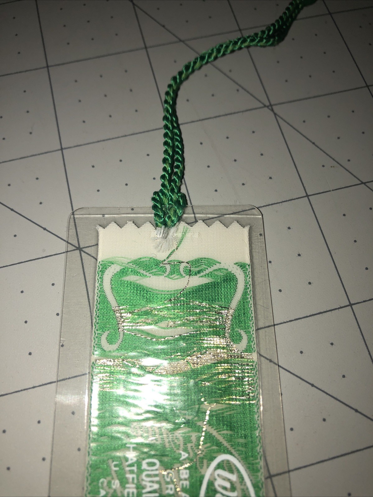 Lawrence Welk Village Weve-A-Gift Lovely Bookmark Vintage Hatfield PA Polyester