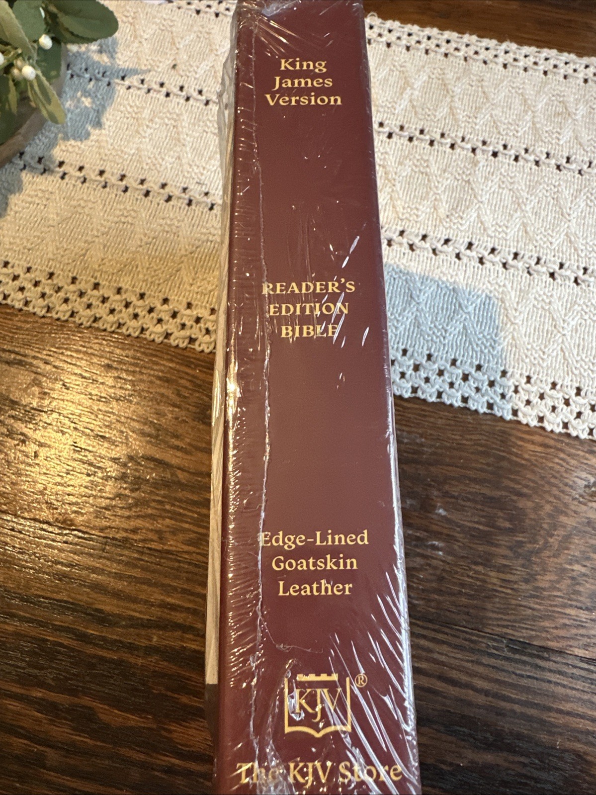 KJV Store Readers Edition Bible With Sacred Syntax Black Goatskin Brand New!